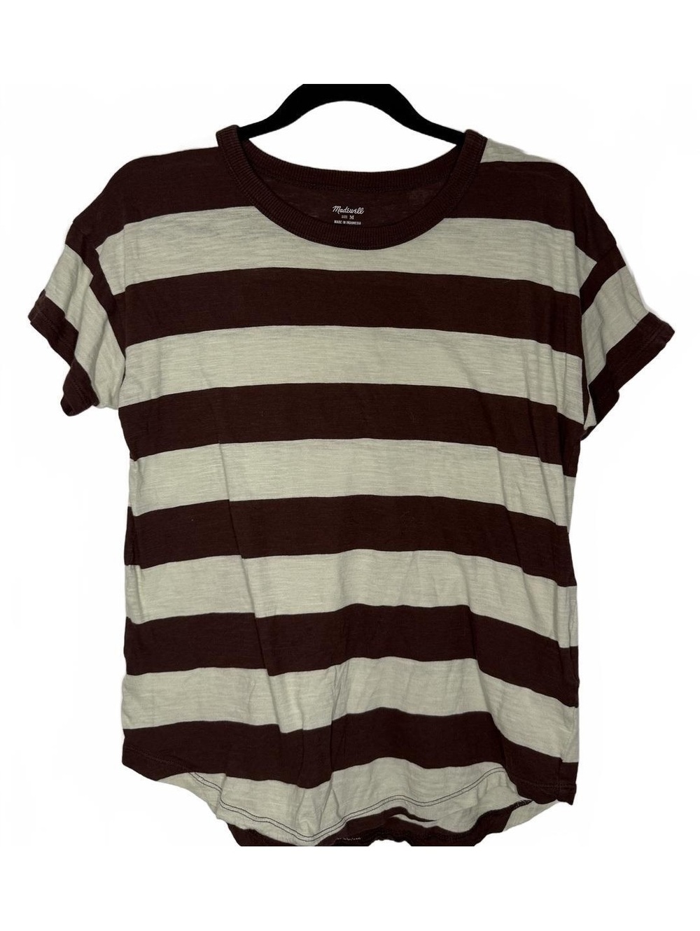 Madewell Striped Short Sleeve T-Shirt Size M